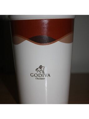 Godiva Chocolate Cannister Utensil Crock
